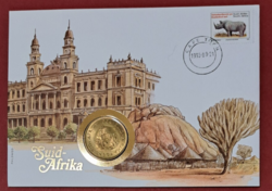 Dél-Afrika 1964. 1 Cent "Jan van Riebeeck" érmés borítékban UNC