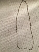 Ezüst, figaro nyaklánc, jelzett, 40 cm, 2,7 gr  (GYFD)