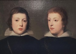 Unknown painter - double portrait of young noblemen