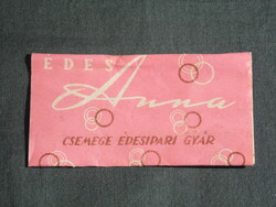 Chocolate label, confectionery confectionery factory, Anna slice