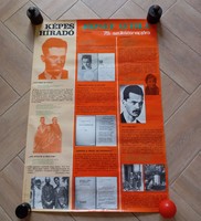 Retro Hungarian poster. Attila József.