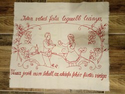 Folk, retro wall covering tapestry with eternal truth