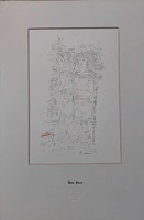 János Kass, Roman elegies, ink drawing