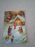 Karácsonyi képeslap-Zsigray Ágnes grafika