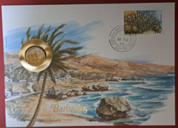 Barbados 1982. 5 Cent érmés boríték UNC