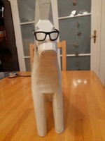 Nagy méretű szemüveges Dala ló, sérült