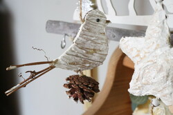 Handmade Christmas tree decorations in Scandinavian style