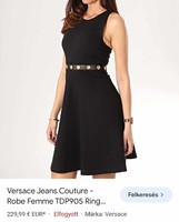 Original Versace black mini dress s- sorted