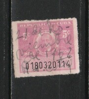 Document, tax, etc. 0038 (Cuba)