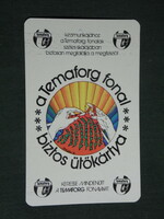Kártyanaptár, TEMAFORG, fonal textilgyár ,Kunszentmiklós ,grafikai rajzos,  1976 ,   (2)