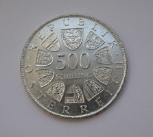 500 Schilling, large silver coin, from 1 ft!