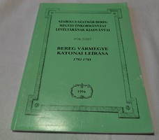 Pók Judit: Bereg ​vármegye katonai leírása 1782–1785