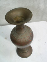 Retro Colorful Patterned Copper Alloy Vase