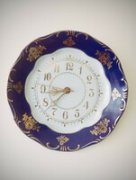 Zsolnay porcelain pompadour wall clock