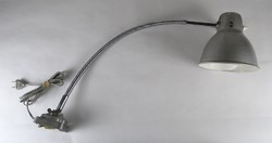 1P356 Bauhaus industrial ezüst színű íróasztali lámpa műhelylámpa