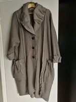 Extravagant women's wool coat for any size.
