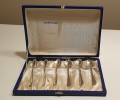 Ezüst (800) mokkáskanál készlet eredeti dobozában