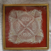 Square lace tablecloth