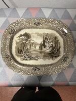 Antique Davenport English earthenware large bowl