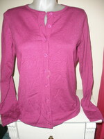 August silk cardigan, magenta