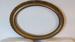 Oval blondel picture or mirror frame gold-plated