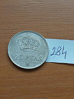 Spain 25 pesetas 1975 (80) copper-nickel, i. King John Charles 284