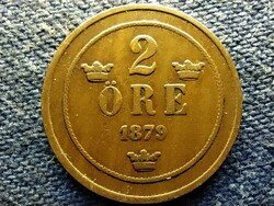 Sweden ii. Oszkár (1872-1907) 2 cents 1879 (id78390)