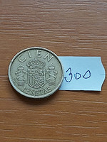 Spain 100 pesetas 1986 i. King János Károly, aluminum-bronze 300