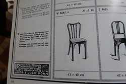 Very rare josef hoffman thonet chair marked: mundus / 1920.