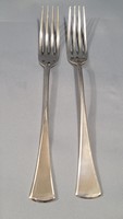 2 antique silver appetizer or children's forks 78g