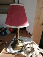 Beautiful old lamp with a copper base