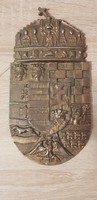 Metal Hungarian coat of arms wall decoration