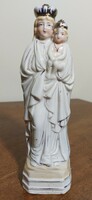 Antique, 1920s, 20 cm, hand-painted porcelain statue of Mary with child (63)