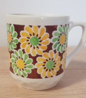 Granite flower pattern mug