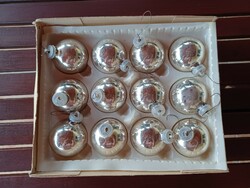 Old glass Christmas tree decorations - 12 pieces!