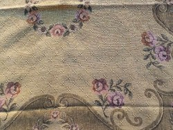 Antique woven tablecloth
