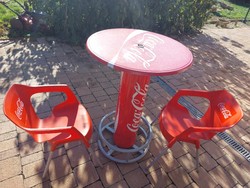 Coca cola table with 2 chairs for sale