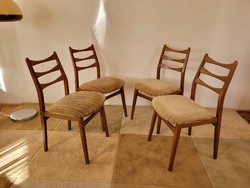 Retro 4 db Mignon Möbel étkezőszék szék mid century étkező garnitúra