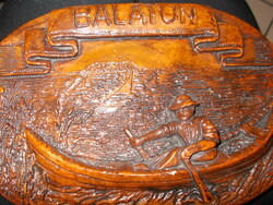 Balaton retro ceramic wall picture