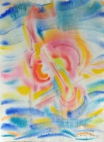 Litkey Bence: "Vitorlás" című gyönyörű akvarellje
