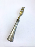 Copper head fork with silver handle