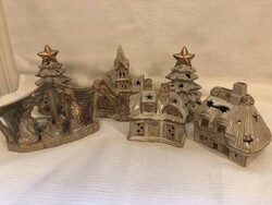 Christmas candle village