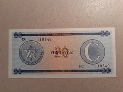 Kuba-20 Pesos C sorozat 1985 UNC