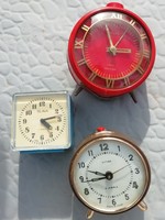 Retro Russian table clock, alarm clock 3 pcs