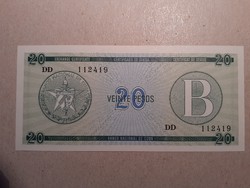 Cuba-20 pesos series b 1985 unc