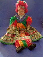 46 Cm matyó doll in folk costume 1950-60