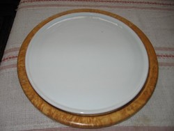 Antique 30 cm cake tray, cake and bowl wooden tray transmatic-gruppen helsingborg separate piece