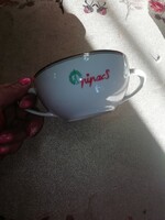 Hollóházi Pipacs reklám 2 fülü csésze