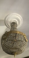 Empire style wicker basket chandelier (120x60)