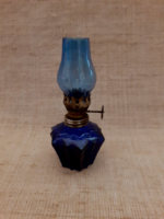 Blue mini kerosene lamp in good condition